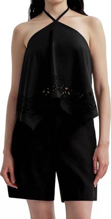 A.L.C. Aleia Halter Top In Black