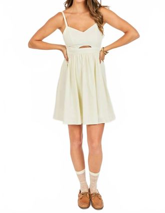 Sadie & Sage Shades On Cutout Mini Dress In Ivory