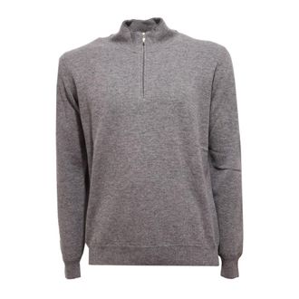 Altea Turtlenecks, male, Gray, L, Maglione Lana Zip Jumper