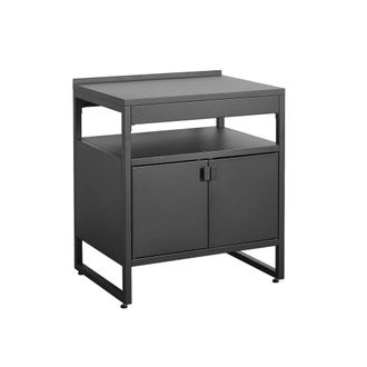 Sweeek M&oacute;dulo cocina exterior de acero, 2 puertas, 80cm, negro