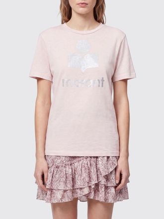 Isabel Marant Slim Fit Cotton T-shirt with Printed Logo