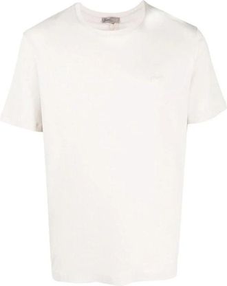 Herno Cotton T-shirt - Heren - T-shirts - Beige - 4XL - Katoen - Tops