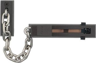 ABUS Cadena De Puerta Sk66 L.165mm Din L/r Marr&oacute;n Con Seguro Para Ni&ntilde;os