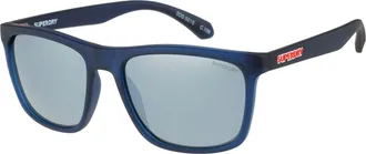 Superdry Sonnenbrille SUPERDRY Modell 996080, Herren, dunkelblau, leicht durchscheinend, matt, Sonnenbrillen Sonnenbrille, Vollrand, Markenlogo am B&uuml;gel