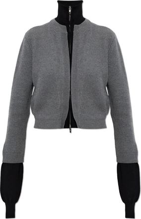 Balenciaga Vest met ritssluiting - Dames - Truien - Grijs - Maat: M Katoen