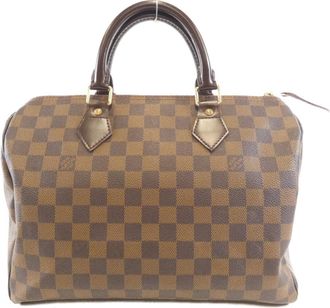 Louis Vuitton Ebene Coated Canvas Boston Bag (Pre-Owned)