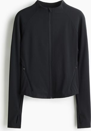 H&M Sportjacke mit Cool Handfeel DryMove - Schwarz