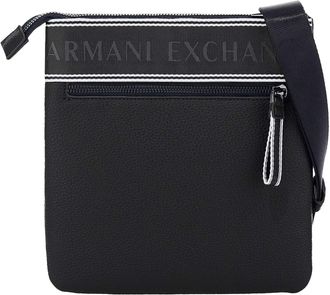 A|X Armani Exchange A|X Mens ian crossbody, BLACK, medium size