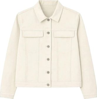 2-Biz Denim Jacket - Dames - Spijkerjassen - Beige - 2XL - Denim - Jassen