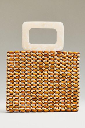 L*Space Chiado Wood Beaded Bag