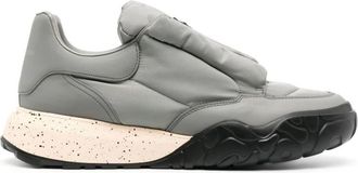 Alexander McQueen Gepolsterde Logo Court Sneakers - Heren - Sneakers - Grijs - 45 EU - Schoenen