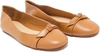 Alexandre Birman Ballerine con logo - Marrone