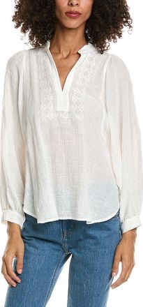 Max Studio Side Tab Button Front-Shirt