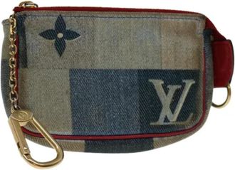 Louis Vuitton Pre-owned Denim pouches - Dames - Vintage Accessoires - Veelkleurig - ONE Size - Denim - Vintage