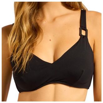 Seafolly S.Collective F Cup Halter Bra Bikini-Top f&uuml;r Damen | schwarz