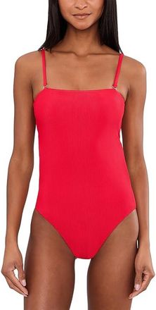 Beach Riot Stassia One Piece Womens Swimsuits One Piece Red : XS, Polyester/Spandex