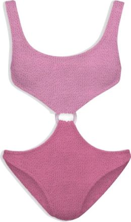 MC2 Saint Barth Dames Badpak met Centrale Ring - Dames - Badpakken - Roze - S/M - Badmode