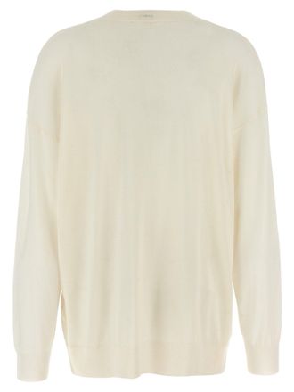 P.A.R.O.S.H. Wool Blend Crew-Neck Sweater - Cream
