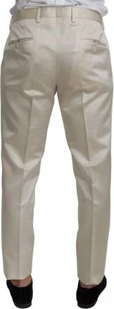 Dolce & Gabbana Mens Beige Wool Cr&egrave;me 3 Piece Sicilia Shawl Suit
