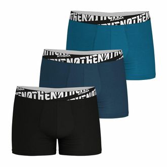 Athena - Set van 4 boxershorts voor heren Ecopack – boxershorts van stretchkatoen – Oeko-Tex®-label – ergonomische pasvorm, voering aan de voorkant, comfort en grip, zwart/zwart/zwart, M