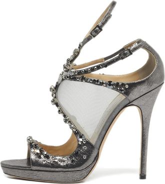 Jimmy Choo London Sandali Karima con decorazione - Bianco
