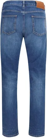 Dolce & Gabbana Mens Blue Cotton Slim Fit Jeans Clothing