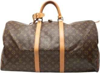 Louis Vuitton Pre-owned Weekend Bags, female, Brown, Size: ONE SIZE Pre-owned Keepall 55