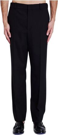 Saint Laurent Broeken, Heren, Zwart, M, Wol, Pantalone Classic