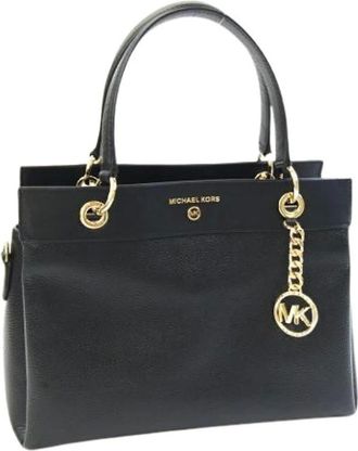 Michael Kors Pre-owned Handbags, female, Black, Size: ONE SIZE Pre-owned Leather handbags