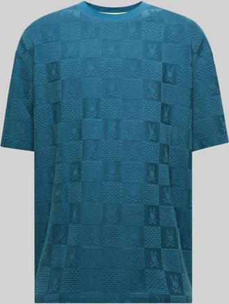 Psycho Bunny Mens Big And Tall Dustin Oversized Fit Tee 406 MALLARD BLUE / 1XLT