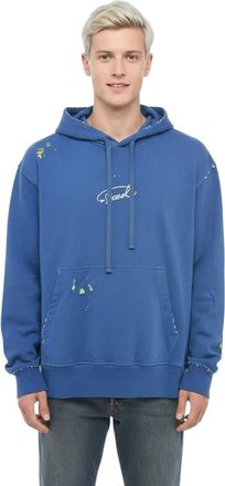 Diesel Blue Loose Logo Hoodie