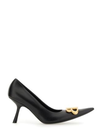 Balenciaga Black Logo Pumps