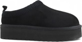 Colors Of California Platform Sabot - Dames - Slip ons - Zwart - 41 EU - Leer - Schoenen