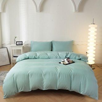 OEM Juego De Funda N&oacute;rdica Con 2 Fundas De Almohada 48 X 74 Cm, Juego Cama 180 X 220 Cm, Juego Funda N&oacute;rdica Microfibra Suave Cepillada, Azul Oscuro