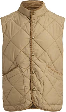 Polo Ralph Lauren Bodywarmer met ribfluwelen afwerking - Beige