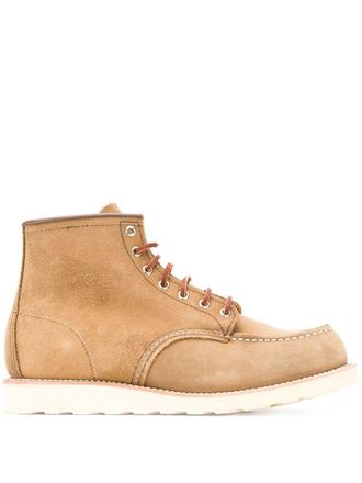 Red Wing Shoes 8881 6 Classic Moc Toe Olive Mohave boots - men - Leather/Suede/Rubber/Rubber - 9.5 - Brown