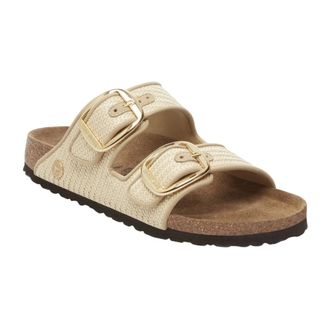 Birkenstock Sliders, female, Beige, Size: 10 US Sandals