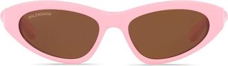 Balenciaga twist-arm cat-eye sunglasses - women - Acetate/Acrylic - 54 - Pink