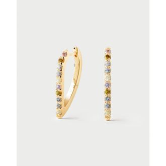 PD Paola Gloss Hoops in Multi Colored at Nordstrom