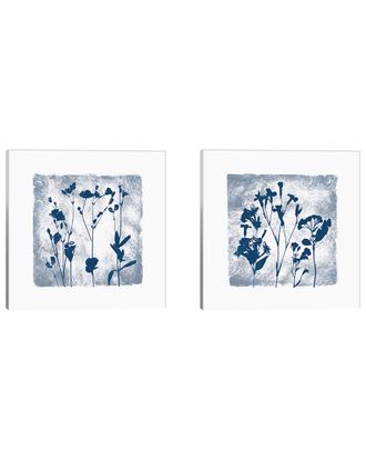 iCanvas Icanvas Indigo Summer Silhouettes Diptych Canvas Set By Carol Robinson