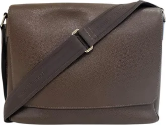 Louis Vuitton Gray Pvc Messenger Bag (Pre-Owned)