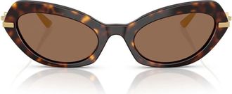 Dolce & Gabbana Cat-eye Zonnebrillen - Dames - Zonnebrillen - Bruin - 52 MM - Accessoires