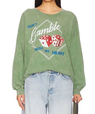 Daydreamer Dont Gamble With My Heart Tee In Green