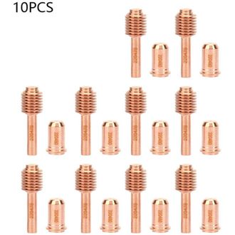 Elle Electrodos Consumibles Para Corte Por Plasma 220478 + 10 Boquillas 220480, Puntas Para Cortadora De Plasma, 10 Unidades