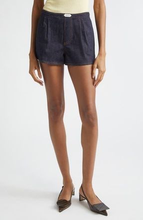 Jacquemus Le Amelo de-N&icirc;mes Denim Shorts in Dark Navy at Nordstrom, Size 10 Us