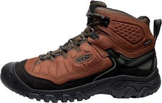Keen Targhee IV Mid WP Wide Wanderschuhe für Herren | schwarz/braun