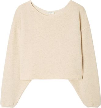 American Vintage Felpa Itonay con scollo a barca - Toni neutri