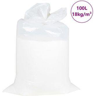 vidaXL Riempimento a Sacco eps 100 l Bianco 18 kg/m&sup3; - Vidaxl