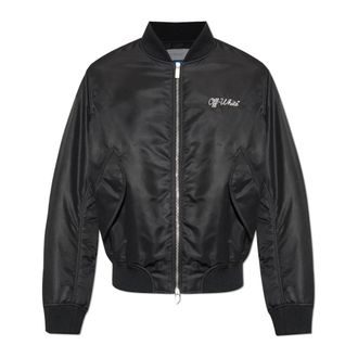 Off-white Bomberjack - Heren - Bomber jackets - Zwart - S - Satijn - Jassen