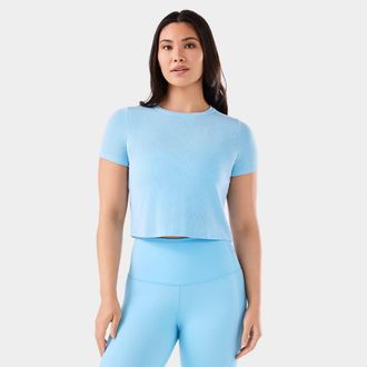 Tavi Ribbed Tee in Surf at Nordstrom, Size X-Small